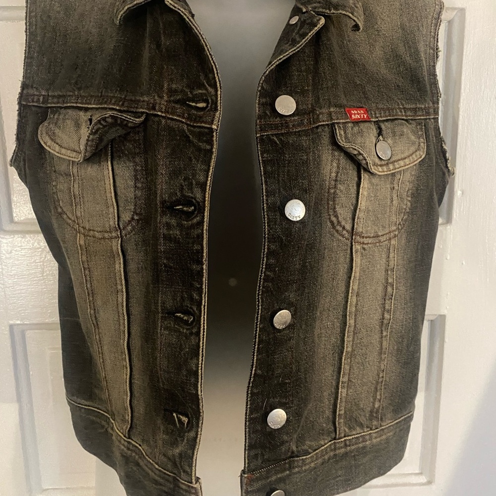 00’s Miss Sixty Gray Denim Vest